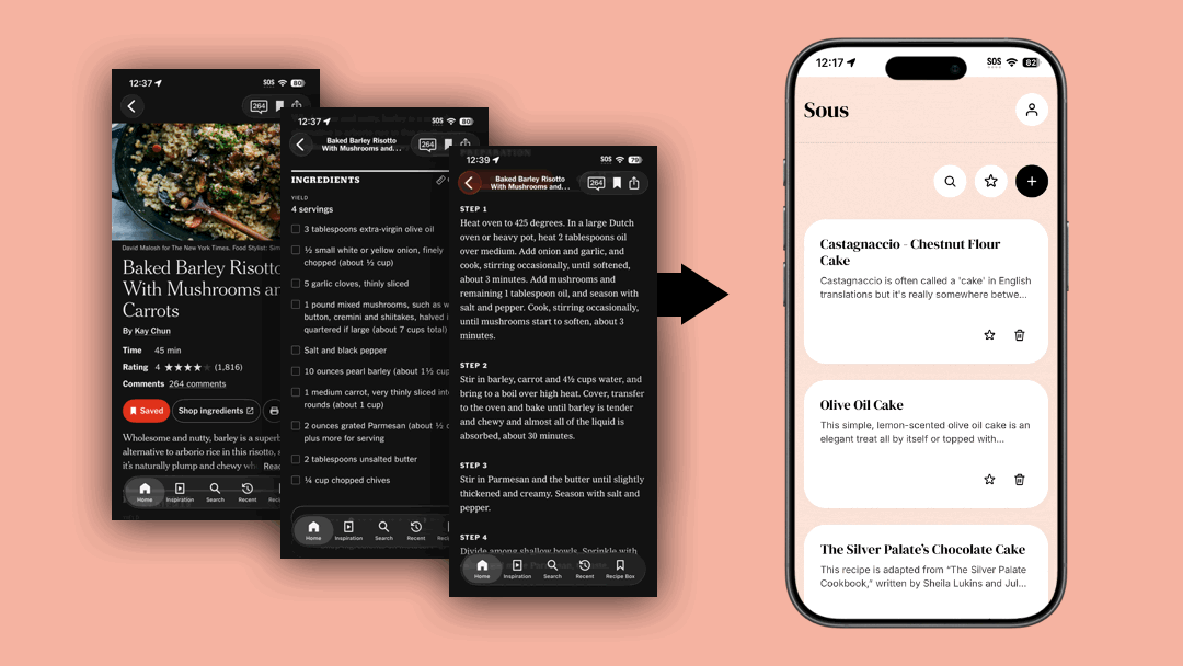 Ending the Recipe Scroll-Back Problem